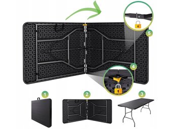 NOVÉ skládací zahradní pivní sety - 2