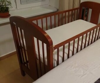 Dětská postýlka Puppolina včetně matrace a nebes - 2