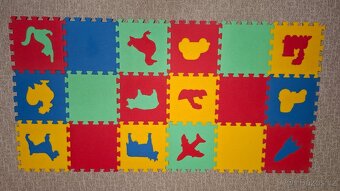 Pěnové puzzle zvířátka + doprava - 2