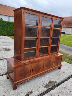 Halabala,Art-deco ořechová knihovna - 2