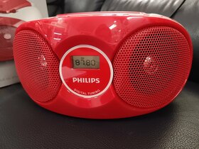 Rádio Philips AZ215, nové, napájecí kabel a krabice - 2