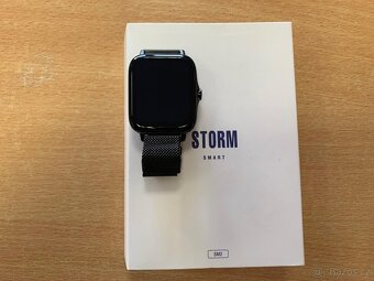 Smart hodinky Storm SM2 – černé, ocelový řemínek - 2