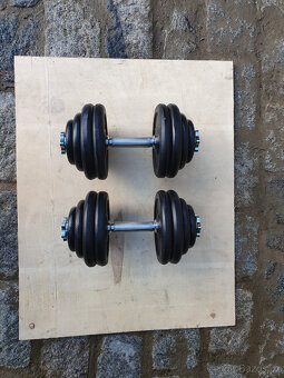 Nakládací činky 2x30kg za 3890,- - 2