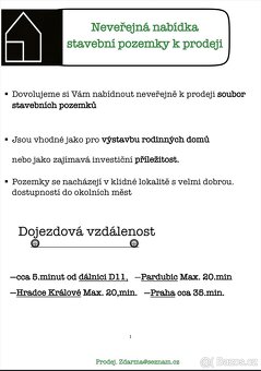 ‼️NEVEŘEJNÁ NABÍDKA‼️ – stavební pozemky u Přelouče - 2