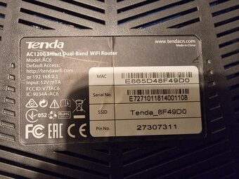 Bezdrátový Wi-Fi router Tenda AC6 - 2