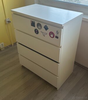 MALM Komoda se 4 zásuvkami, 80x100 cm - PRODANO - 2