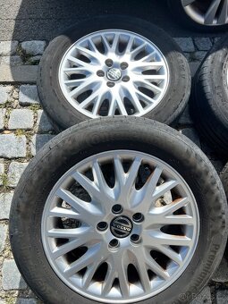 Alu Volvo R16 5x108+nové letní gumy - 2