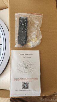🌀 StropnĂ ventilátor s LED osvÄ›tlenĂm – novĂ˝, nepouĹľitĂ˝ - 2