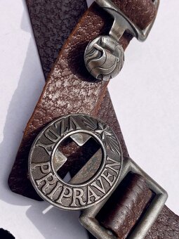 Opasek, pásek pionýrský kožený ve skvělém stavu. - 2