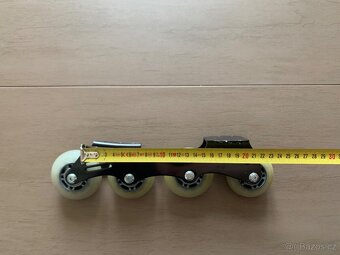 Kolečkové brusle - Podvozek, měkčí kolečka. - 2