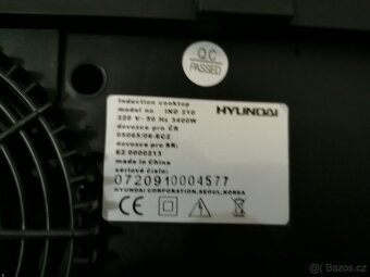 Hyundai IND 210 dvouplotýnkový vařič - 2