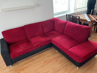 3místná rohová rozkládací pohovka - 2