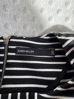 Karen Millen -M - pruhované šaty - 2