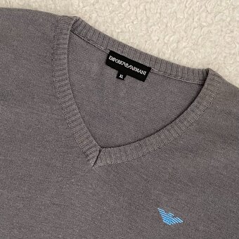 Pánský pletený svetr Emporio Armani vel. XL - 2