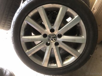 VW originál alu kola 7,5Jx17 s pneu,pěkny stav - 2