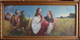 obraz Svatí v lánu obilí - 2
