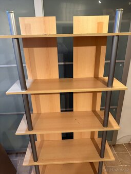 Regál policový velký vzor buk - 2