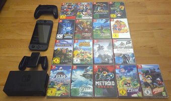 Nintendo Switch + kolekce her (17+ prémiových titulů) - 2