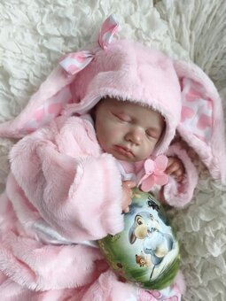 Overal/kostým zajíčka se srdíčky - 2