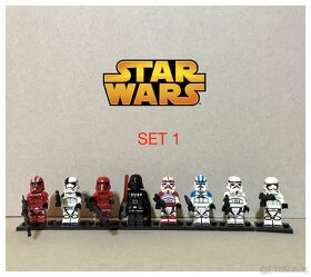Rôzne figúrky Star Wars 1 (8ks) typ lego - nové - 2