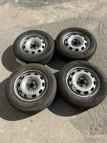 Prodám plechové disky Škoda Octavia I. s letní pneu - 2