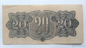 20 Korun, REPUBLIKA ČESKOSLOVENSKÁ, 1944 - 2