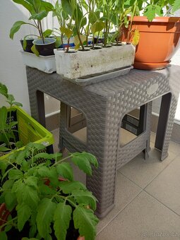 Taburet a stolek polyratan - 2