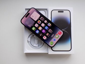 APPLE iPhone 14 Pro 256GB Space Black - ZÁRUKA - TOP STAV - 2