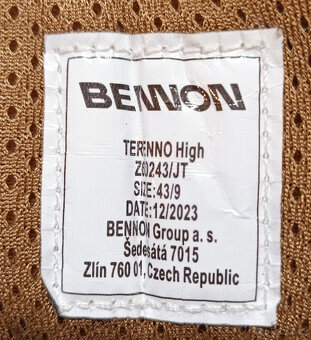 Trekové boty Bennon Terenno High vel. 43. - 2
