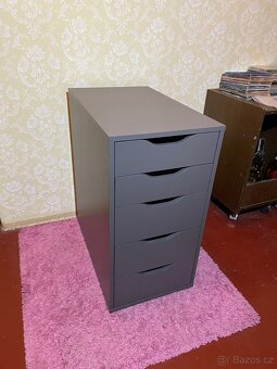 Ikea Alex skříň černá - 2