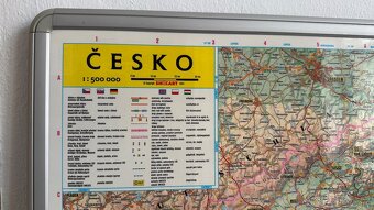 Magnetická mapa ČR . Rozměr 65 x 100 cm - 2