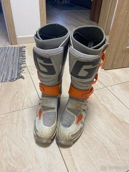 Motokrosové boty GAERNE boty SG-12 orange/grey/white - 2