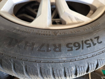 Litá kola 7J17 ET40 5x112 zimní pneu 215/65R17 Tiguan,Kodiaq - 2