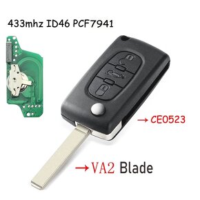 Klíč pro Citroen C4 C5 C6 C8 Peugeot 107 207 307 308 407 807 - 2