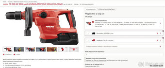 Hilti TE 500-22 SDS-Max Akumulátorové sekací kladivo - 2