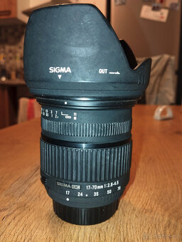 Sigma 17-70 f2.8-4.5 DC + filtry - 2