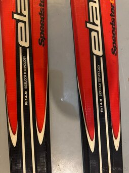Lyže ELAN Carving 160cm včetně vázání, zachovalé - 2
