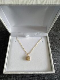 14K náhrdelník s diamanty 0,74ct - certifikát AIG - 2
