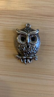 Souprava dva přívěsky a náušnice sova - 2