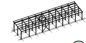 prodám statický návrh konstrukce ocelové haly 7 x 28 m - 2