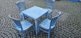 stoly a židle italský design- masiv - 2
