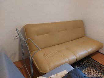 Rozkládací koženková sedačka - 2