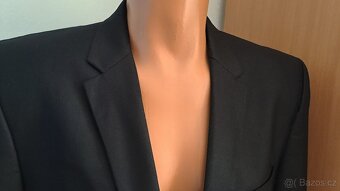 Pánské černé slim formální sako Selected/54-L/2x58cm - 2