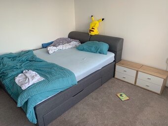 Boxspring postel s úložným prostorem, 160x200 cm - 2