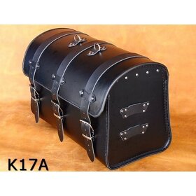 Kožený kufr - válec na chopper 48cm typ 17A,17B,17C - 2