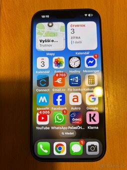 Iphone 16 Pro  černý titan 128 Gb  Top cena Zánovní - 2