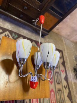 Retro lustr plus stolní lampa - 2