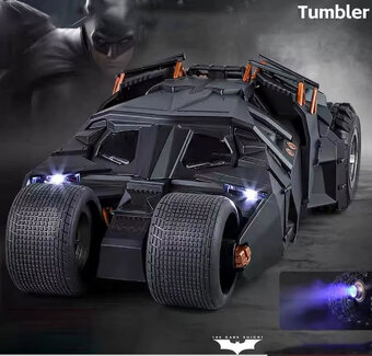 1:18 Rarita Batmobile Tumbler Metal Casting Sound+Light - 2