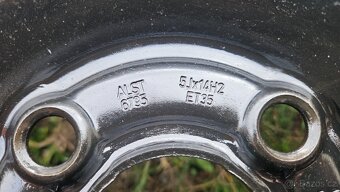 Škoda Citigo plechové disky 5Jx14 4x100 ET35 střed 57mm - 2