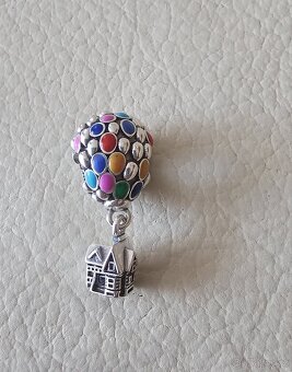 Stříbrný korálek vzhůru do oblak na náramek - 2